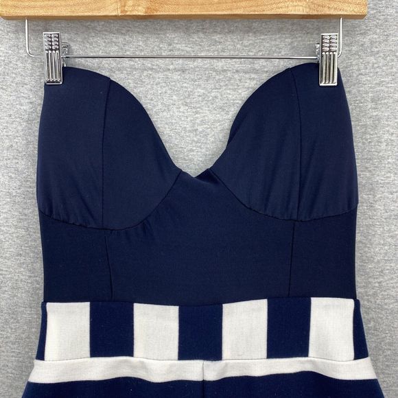 Elegant Striped Strapless Jumpsuit - Picture 6 of 13